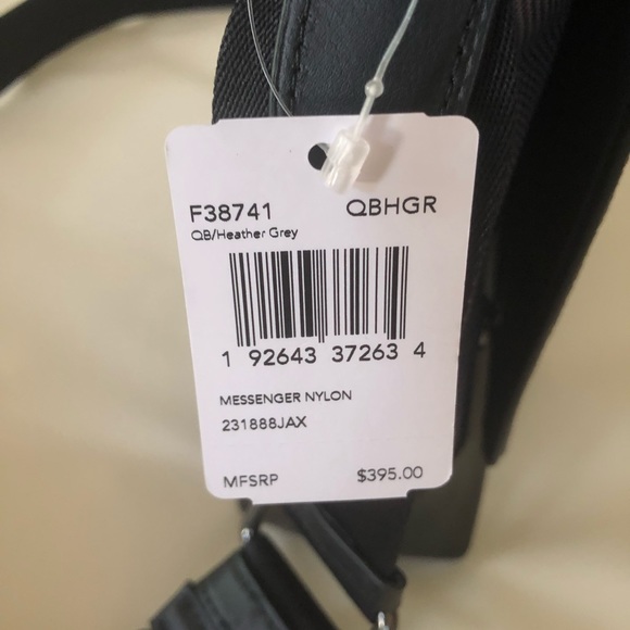 COACH Leather and Nylon Messenger Crossbody Bag - Picture 7 of 8